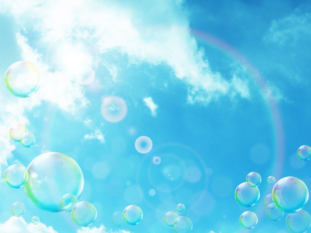 空とシャボン玉